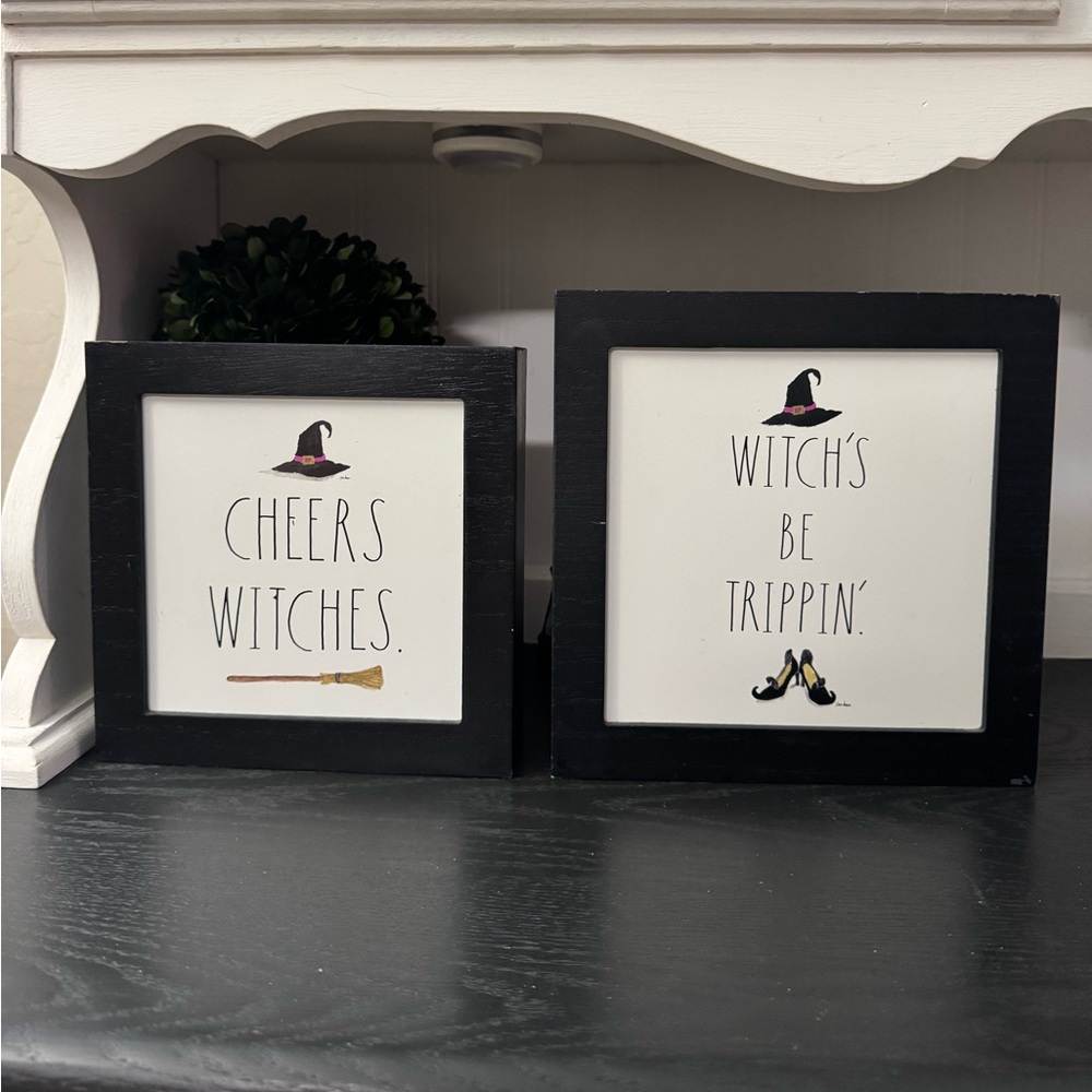 Rae Dunn Halloween sign set